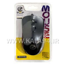موس سیمی XP M693K / دارای 3 کلید / کلیک نرم با دقت بالا در ضرب مداوم / پک طلقی 